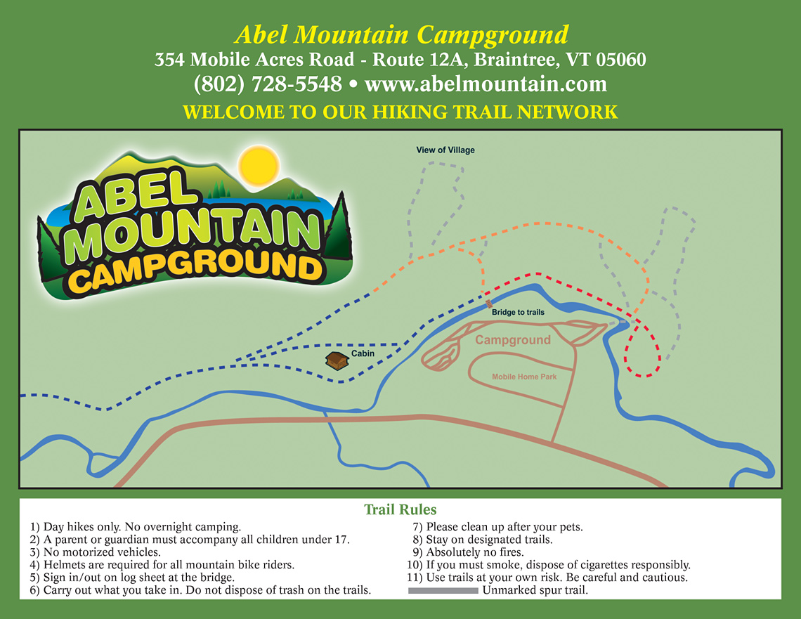 Abel Mountain Trail Map