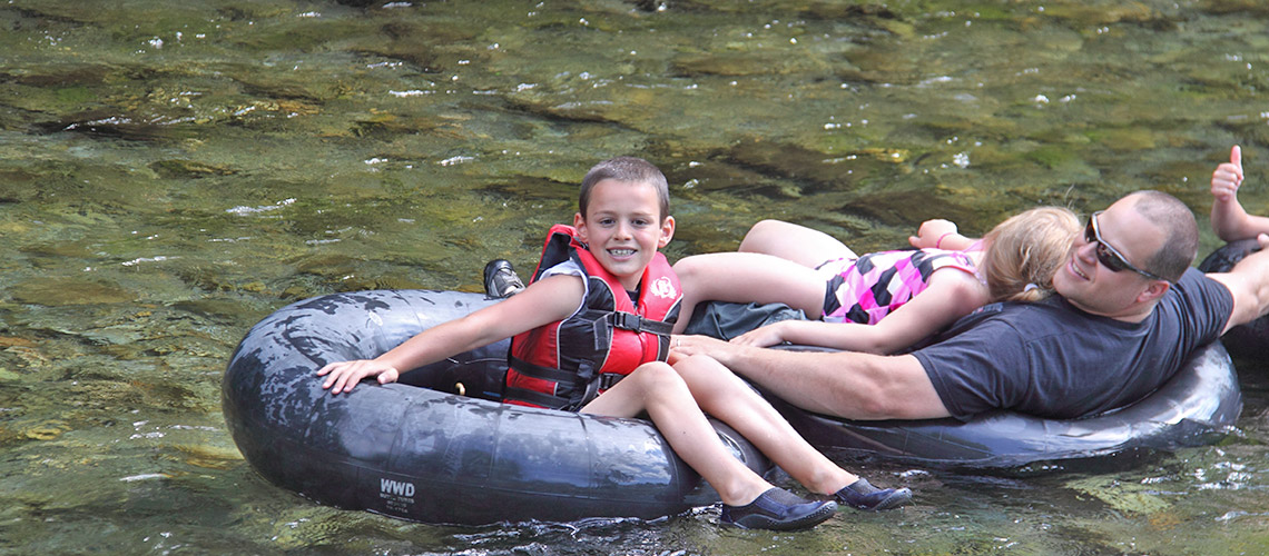 Tubing on the River